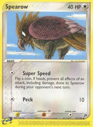 Spearow — Sandstorm Pokémon TCG card by Hisao Nakamura