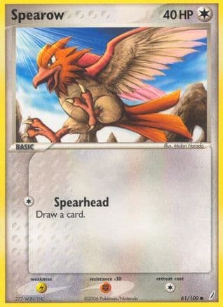 Spearow — Crystal Guardians Pokémon TCG card by Midori Harada