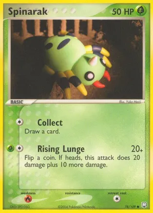 Spinarak — EX Team Rocket Returns Pokémon TCG card by Yuka Morii