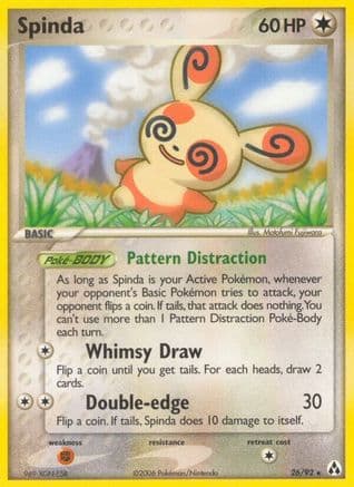 Spinda — Legend Maker Pokémon TCG card by Motofumi Fujiwara