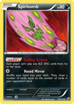 Spiritomb — Legendary Treasures Pokémon TCG card by Mitsuhiro Arita