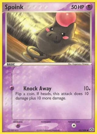 Spoink - 065/106 — EX Emerald Pokémon TCG card by Kagemaru Himeno