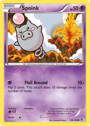 Spoink — Boundaries Crossed Pokémon TCG card by MAHOU