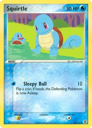 Squirtle - 082/112 — EX FireRed & LeafGreen Pokémon TCG card by Toshinao Aoki