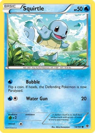 Squirtle — Plasma Blast Pokémon TCG card by Akira Komayama