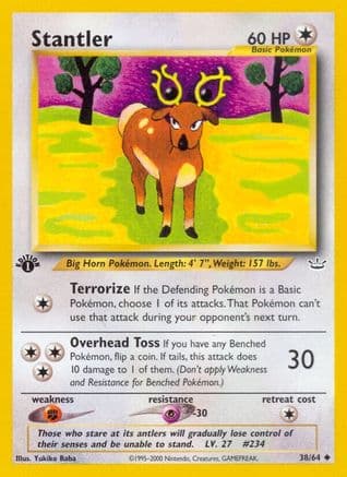 Stantler — Neo Revelation Pokémon TCG card by Yukiko Baba