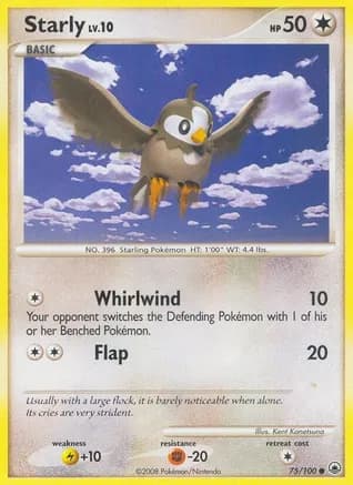 Starly — Majestic Dawn Pokémon TCG card by Atsuko Nishida