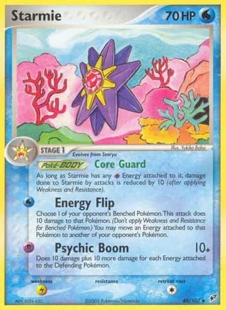 Starmie — EX Deoxys Pokémon TCG card by Yukiko Baba