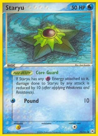Staryu — EX Hidden Legends Pokémon TCG card by Aya Kusube