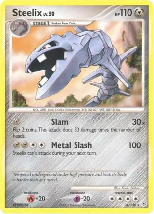 Steelix — Diamond and Pearl Pokémon TCG card by Kouki Saitou