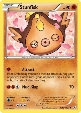 Stunfisk — Legendary Treasures: Radiant Collection Pokémon TCG card by Akira Komayama