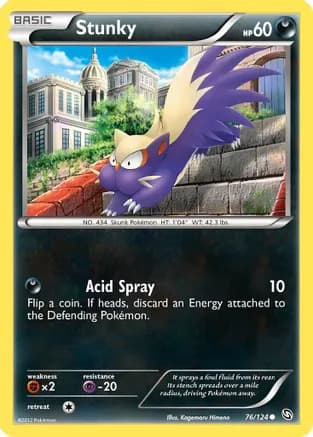 Stunky — Dragons Exalted Pokémon TCG card by Kagemaru Himeno