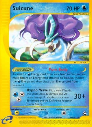 Suicune — Aquapolis Pokémon TCG card by so-taro