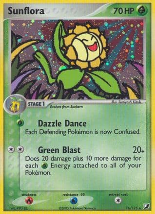 Sunflora — EX Unseen Forces Pokémon TCG card by Sumiyoshi Kizuki