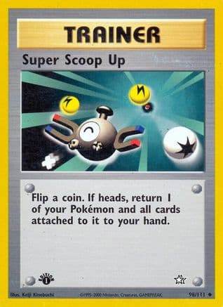 Super Scoop Up — Neo Genesis Pokémon TCG card by Keiji Kinebuchi