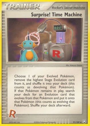 Surprise! Time Machine — EX Team Rocket Returns Pokémon TCG card by Katsura Tabata