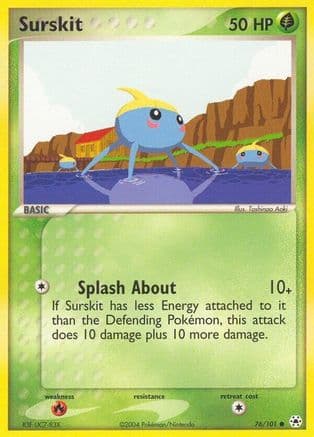 Surskit — EX Hidden Legends Pokémon TCG card by Toshinao Aoki