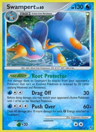 Swampert — Supreme Victors Pokémon TCG card by Kagemaru Himeno
