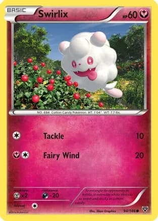 Swirlix — XY Base Set Pokémon TCG card by 5ban Graphics