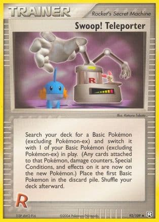 Swoop! Teleporter — EX Team Rocket Returns Pokémon TCG card by Katsura Tabata