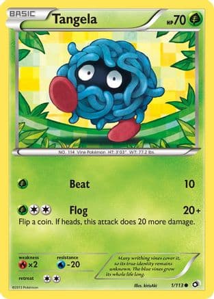 Tangela — Legendary Treasures Pokémon TCG card by Yoriyuki Ikegami