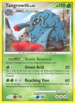 Tangrowth — Stormfront Pokémon TCG card by Kouki Saitou