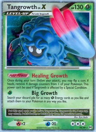 Tangrowth Lv.X — Arceus Pokémon TCG card by Ryo Ueda