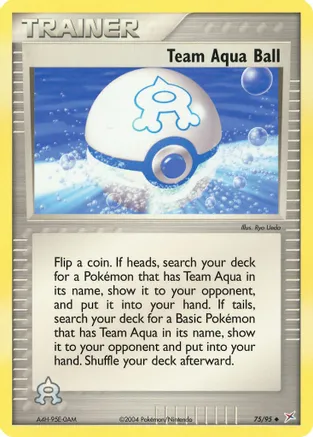 Team Aqua Ball — EX Team Magma vs Team Aqua