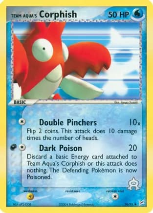 Team Aqua's Corphish - 26/95 — EX Team Magma vs Team Aqua Pokémon TCG card by Miki Tanaka