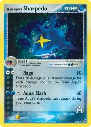 Team Aqua's Sharpedo - 5/95 — EX Team Magma vs Team Aqua Pokémon TCG card by Kouki Saitou