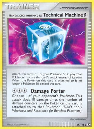 Team Galactic's Invention G-107 Technical Mach. G — Rising Rivals Pokémon TCG card by Makoto Imai