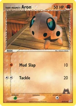 Team Magma's Aron - 58/95 — EX Team Magma vs Team Aqua