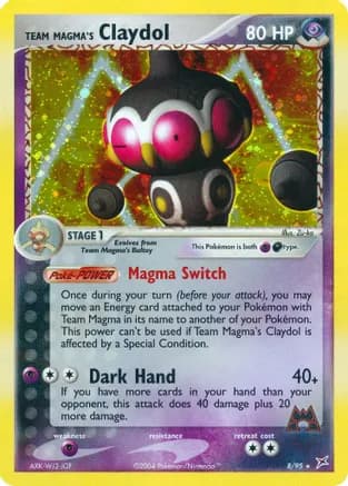 Team Magma's Claydol - 8/95 — EX Team Magma vs Team Aqua Pokémon TCG card by Mitsuhiro Arita