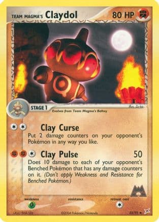 Team Magma's Claydol - 33/95 — EX Team Magma vs Team Aqua Pokémon TCG card by Masaaki Iwane
