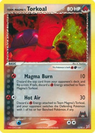 Team Magma's Torkoal — EX Team Magma vs Team Aqua Pokémon TCG card by K. Hoshiba