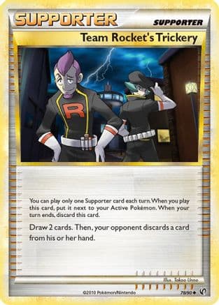 Team Rocket's Trickery — Undaunted Pokémon TCG card by Takao Unno