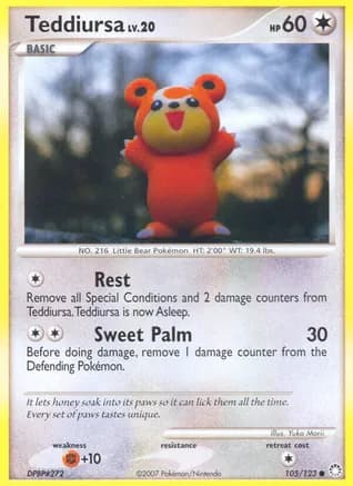 Teddiursa — Mysterious Treasures Pokémon TCG card by Yuka Morii