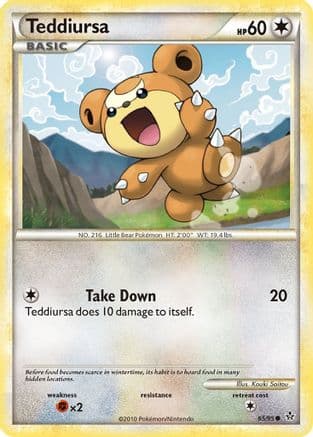 Teddiursa — Unleashed Pokémon TCG card by Kouki Saitou