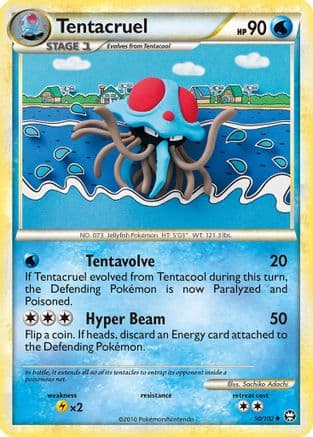Tentacruel — Triumphant Pokémon TCG card by Sachiko Adachi