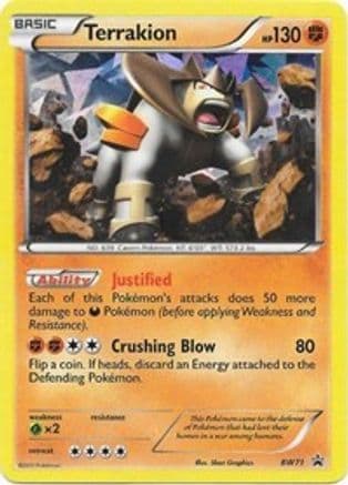Terrakion - BW71 — Black and White Promos Pokémon TCG card by Ken Sugimori