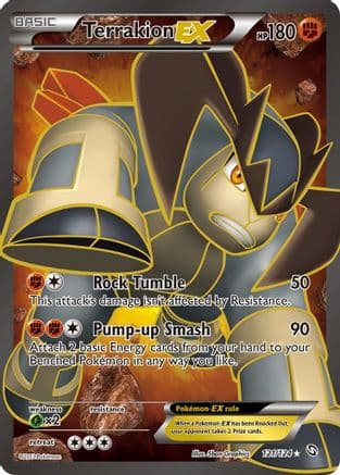 Terrakion EX (121 Full Art) — Dragons Exalted Pokémon TCG card by Shin Graphics