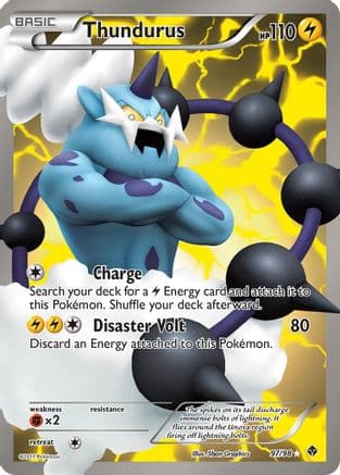 Thundurus (97 Full Art) — Pokémon TCG card