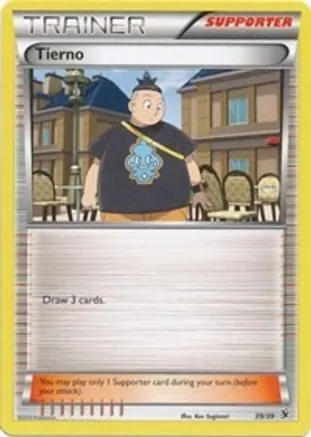 Tierno — Kalos Starter Set Pokémon TCG card by Ken Sugimori