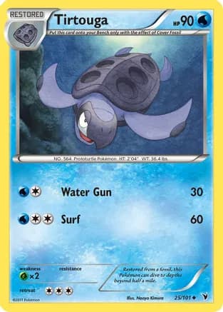 Tirtouga — Noble Victories Pokémon TCG card by Naoyo Kimura