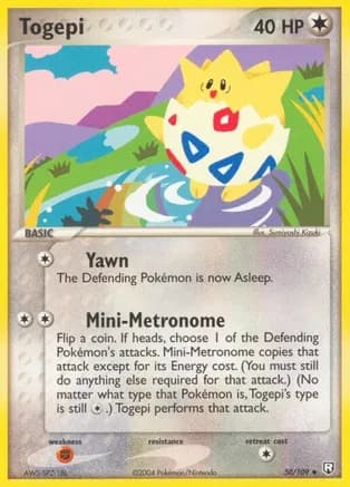 Togepi — EX Team Rocket Returns Pokémon TCG card by Sumiyoshi Kizuki
