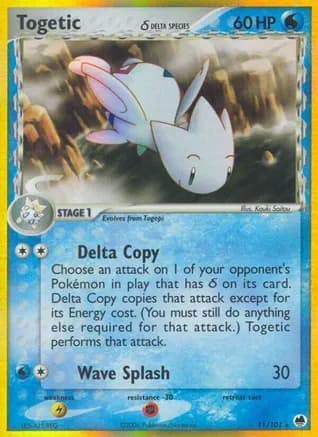 Togetic (Delta Species) — EX Dragon Frontiers Pokémon TCG card by Atsuko Nishida