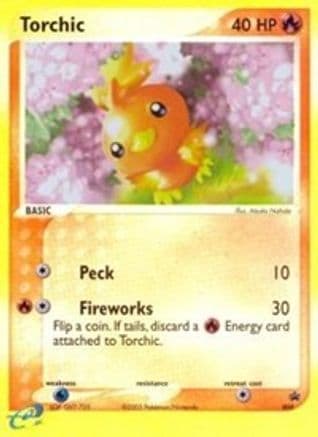 Torchic - 008 (e-League) — Nintendo Promos Pokémon TCG card by Mitsuhiro Arita