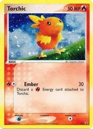 Torchic - 017 (EX Deck Tin) — Nintendo Promos Pokémon TCG card by Ken Sugimori Daisuke