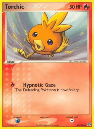 Torchic — EX Emerald Pokémon TCG card by Midori Harada