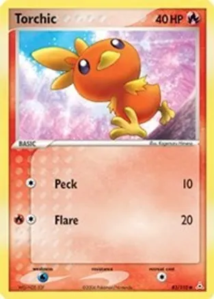 Torchic — EX Holon Phantoms Pokémon TCG card by Kagemaru Himeno